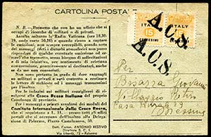 04/05/1944 Cartolina postale da Palermo a ... 