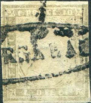 1861 Marsala, ovale con fregi, (R1) su c. 10 ... 