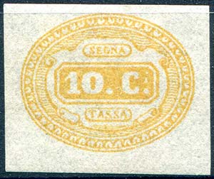 1863 Segnatasse c. 10 ... 