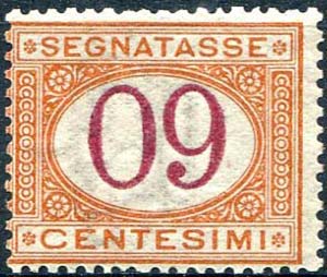 1890/94 Segnatasse, c.60 arancio carminio, ... 