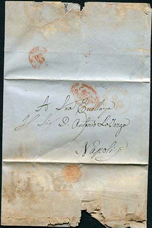 1859 Lettera schiava del 15 agosto da ... 