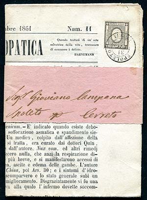 1861 Giornale Rivista Omeopatica da ... 