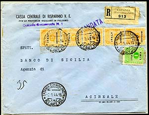 02/09/1944 Raccomandata da Catania per ... 