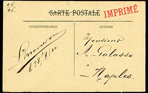 1910 Francia cartolina fotografica del ... 