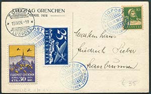 1924 Svizzera cartolina ... 