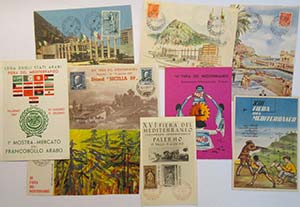 1954/67 Fiera del Mediterraneo 9 cartoline ... 