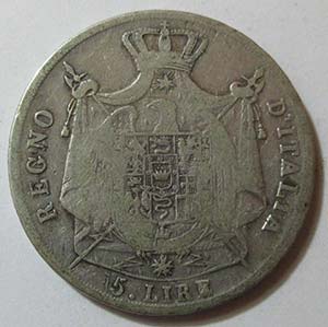 1809 Napoleone I, Re dItalia, lire 5, II ... 