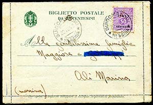 22/12/1943 Biglietto postale imperiale da ... 