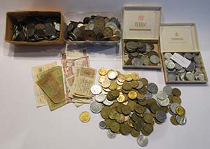 Miscellanea di monete di vari metalli e ... 