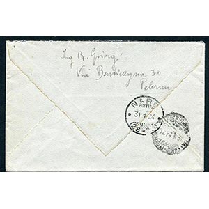Italy - 1924 - Registered letter, double ... 