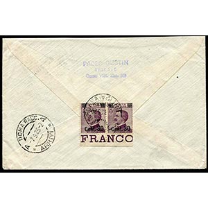 Italy - 1925 - Recommended from Trieste to ... 