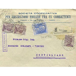 Italy - 1927 - Volta £ 1.25 + Michetti c. ... 