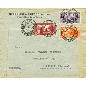 Italy - 1931 - Letter from Palazzolo ... 