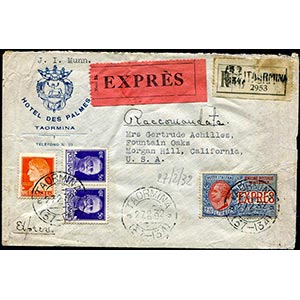Italy - 1932 - Registered express for the ... 