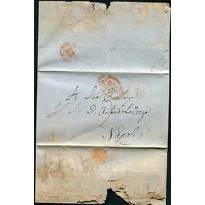 Napoli - 1859 - Lettera schiava del 15 ... 