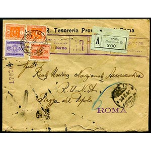Italia - 1940 - Assicurata R.R. da Roma per ... 