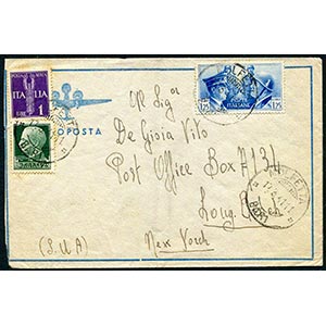 Italy - 1941 - Air mail letter from Molfetta ... 