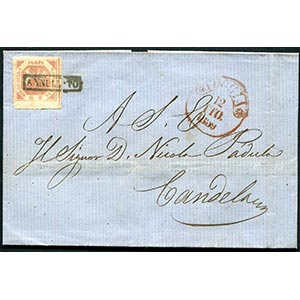 Naples - 1859 - Letter with text from Foggia ... 