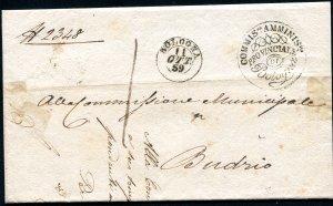 Romagne - 1859 - Letter without text from ... 