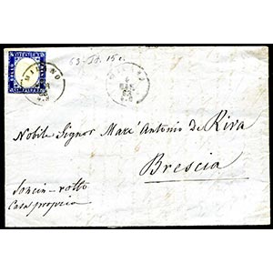 Italia - 1863 - Lettera ... 