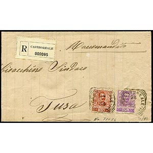 Italy - 1904 - Large band, recommended by ... 