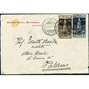 Italy - 1912 - Letter front dated 6 April ... 