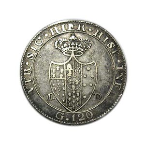 Ferdinando IV - 1805 - Piastra da 120 gr. ... 