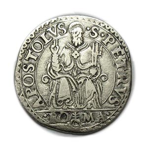 Roma - Paolo IV - 1555/59 - Testone. Ag. gr. ... 