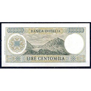 Italia - 1970 - Lire 100.000 Manzoni - Carli ... 