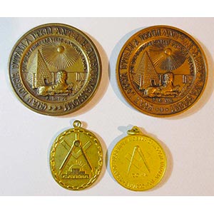 1968/73 - Massoneria, 4 medaglie di cui 2 ... 