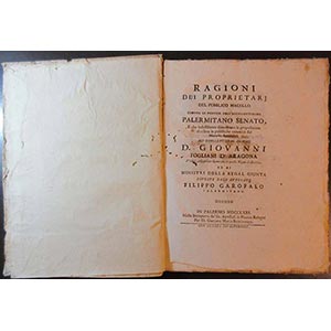 1771 Sicilia - Ragioni dei Proprietari del ... 