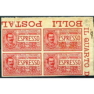 1903 Vittorio Emanuele 3°, espresso c. 25 ... 
