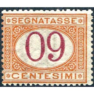 1890/94 Segnatasse, c. 60 arancio carminio, ... 