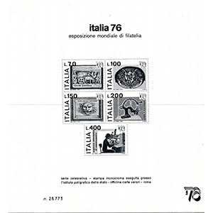 1976 Foglietto pubblicitario Italia 76, ... 
