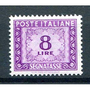 1956 Segnatasse, lire 8 ... 