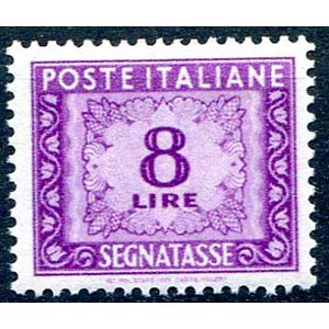 1956 Segnatasse, lire 8 ... 