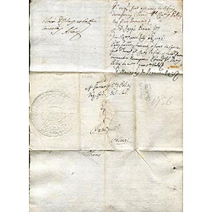 1756 Viceregia, lettera per Polizzi con ... 