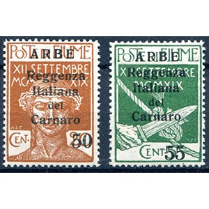 1920 Arbe, francobolli ... 