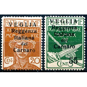 1920 Veglia, francobolli ... 