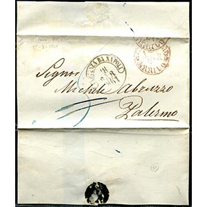 1861 Involucro di lettera del 18 marzo, ... 