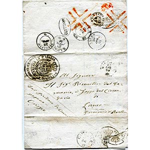 1866 Carta bollata borbonica, doppio foglio ... 