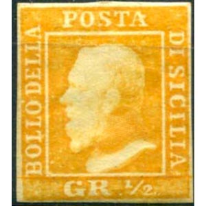 1859 - 1/2 gr. arancio ... 