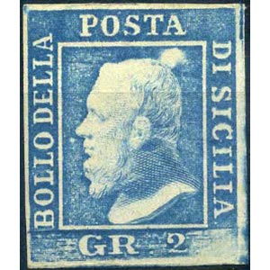 1859 - 2 gr. azzurro, ... 