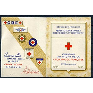 Francia - 1954 - Pro Croce Rossa in libretto ... 