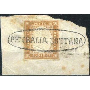 1861 Petralia Sottana, ovale senza fregi, ... 
