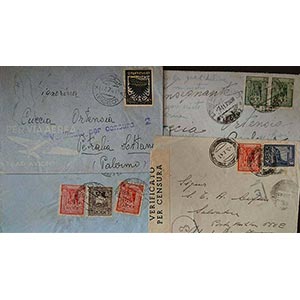 Egeo - 1939/41 - Insieme di 4 lettere del ... 