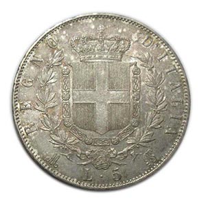Vittorio Emanuele II - 1871 - 5 Lire 2° ... 
