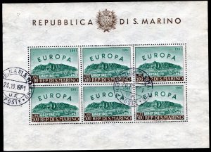 1961/62 San Marino Foglietti n. 23/24 usati ... 