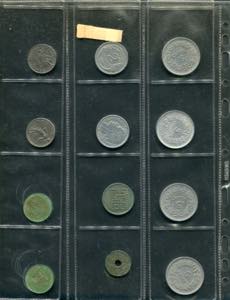 1941/63 Francia lotto di n. 12 Monete ... 