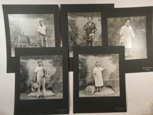ANTIQUES - Photographs - Set of 5 black and ... 